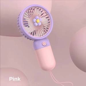 【Penghantaran cepat】 kipas Mini boleh dicas semula kipas tangan mudah alih kipas Desktop boleh dilipat USB mengecas 3-kelajuan