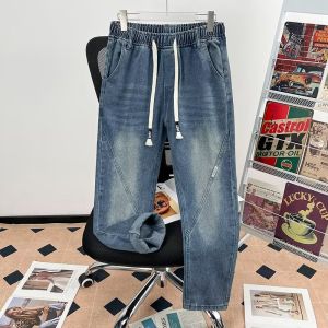 COD 2025 Hong Kong trendy mens summer new personalized jeans hip hop ins trendy high street trendy ruffian handsome trousers wholesaleGDFSFDGFD