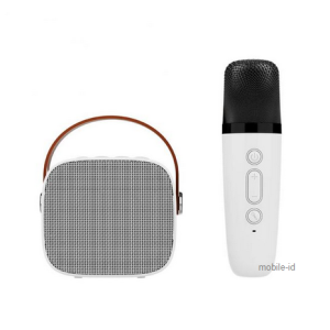 Speaker Bluetooth Karaoke Mini Mic Full Bass Wireless Portable Rechargeable Bisa Terhubung ke HP/TV/Komputer