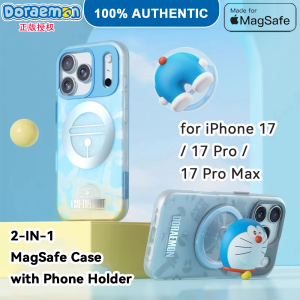 ROCK Doraemon Case Set with Shockproof TPU Protective Cover for iPhone 17 Pro Max RPC007