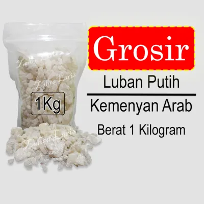 Grosir Luban Putih 1 kg Kemenyan Putih Berkualitas Mustaki Kemenyan Arab