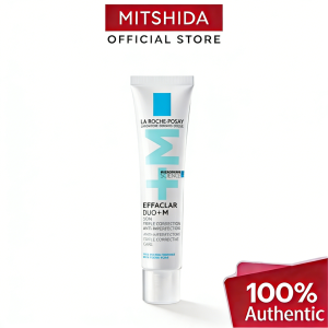 La Roche-Posay Effaclar Duo+M Triple Correction Acne Treatment Gel with Salicylic Acid LHA Niacinamide Prebiotics Thermal Spring Water Non-Comedogenic Allergy