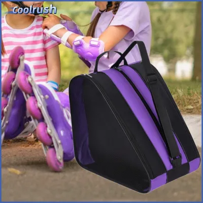 Prettyia Giày trượt pa-tanh túi lưu trữ Skate balo du lịch gấp gọn cho đào tạo con số giày trượt băng