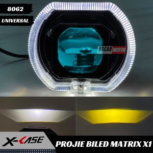lampu motor Biled Projie Matrix X1 4.5INCH Plus Kipas Pendingin High Low Putih Kuning unvrsl Motor Mobil