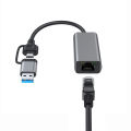 Cáp chuyển đổi USB-C/Type-C sang RJ45 Ethernet LAN cho laptop táo & Type C khả năng tương thích rộng - Hàng phân phối chính hãng. 