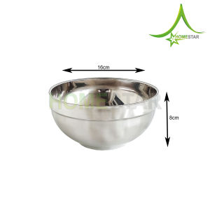 Mangkok Korea Double Wall Bowl Stainless Tebal