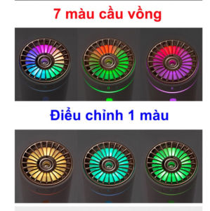 Máy Xông Tinh Dầu đèn led khử mùi xe hơi Humidifier để trong ô tô và bàn làm việc tiện lợi có quà tặng (hàng không dây USB Aroma)