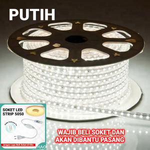 [SOKET DIJUAL TERPISAH] METERAN LAMPU LED STRIP 5050 SMD PER METER LED STRIP 5050 SMD