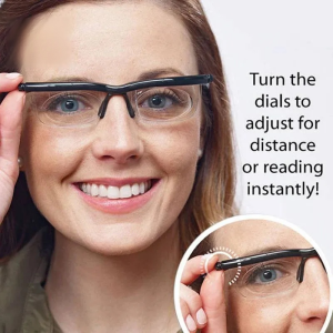 Multifunctional zoom glasses with adjustable focus Reading glasses for both near and far distances