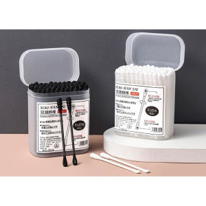 Cotton Buds Pembersih Makeup 100pcs Free Box / Cotton Bud Pembersih Telinga Premium / cotton bud ear pick / cotton bud dewasa / Kapas Telinga / Korek Kuping / Korek Telinga  DMO V01