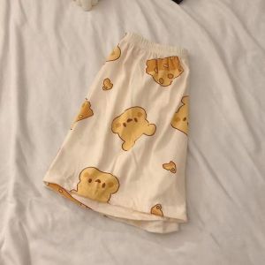 Quần ngủ Phim hoạt hình dễ thương cá mập thoáng khí Quần short mặc thường ngày mùa hè