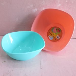 Mangkuk Plastik Warna Mangkok Square Per Lusin 12 pcs Candid