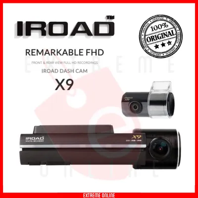 IROAD X9 DASH CAM FRONT & REAR VIEW FULL HD RECORDING FREE 32GB IROAD SD CARD ORIGINAL MADE IN KOREA