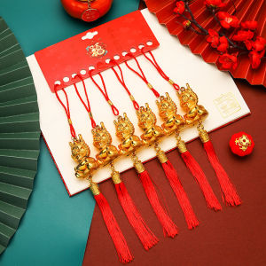 SET 6 CÁI PHỤ KIỆN LIỄNG TREO TRANG TRÍ TẾT CÀNH ĐÀO CÂY MAI - RỒNG CON QT144