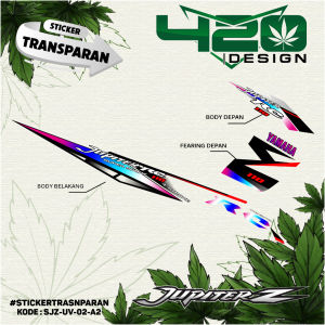 Striping Motor JUPITER Z Tahun 2003 Custom Motif - Striping Motor Jupiter Z Bahan Transparan SJZ-UV - 420 Design