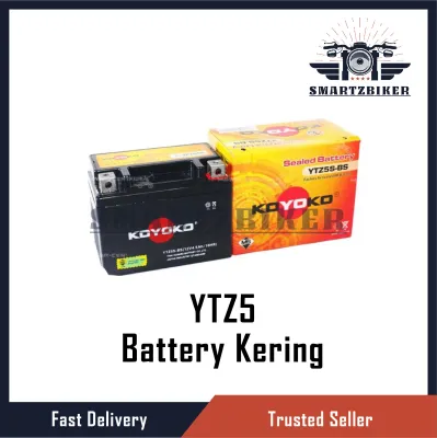 YTZ5 GTZ4 YTZ5-BS GTZ5 Koyoko KERING Battery Batteri Bateri motosikal Y15ZR Y15 LC135 V2-V6 LAGENDA Wave Dash future EX5