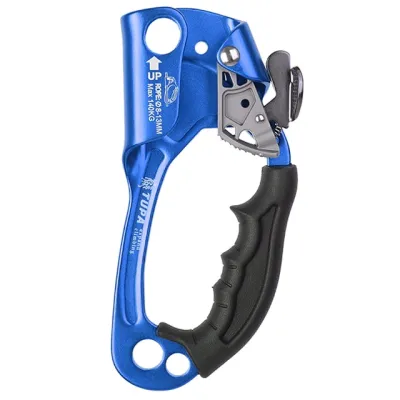 【In-Stock】 Outdoor Climbing Ascender Rock Hand Ascender 8-12mm Vertical Rope Access Climbing Rescue Caving For Hiking Camping