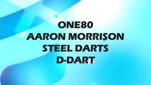 ONE80 STEEL TIP DART - 22G THE TIGER AARON MORRISON SIGNATURE VHD 90% TUNGSTEN STEEL DARTS (ARROW DART KELULI)