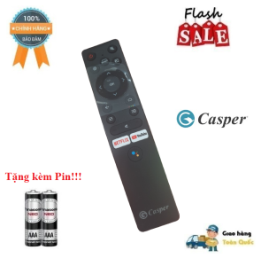 Remote Điều khiển thay thế TV Casper giọng nói nút Netflix Youtube- Hàng mới  100% Tặng kèm Pin