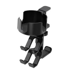 Clamp On Under Desk Headphone Holder With Concealed Storage And 360 Degree Rotating Cup Holder For Office Accessories