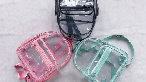 Women Backpack Transparent PVC Bag Female Fashion College Students Bookbag