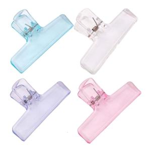 4pcs rõ ràng Acrylic kẹp giấy 74mm Acrylic kẹp giấy giấy kẹp cho thủ công bảng vẽ túi tài liệu ảnh