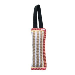 HamshMoc Durable Dog Bite Sleeve Interactive Dog Bite Tug Toy Jute Professional Biting Equipment with Handle for Medium Large Dog for Bite Training