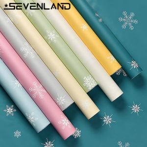 100cmx60cm Self adhesive PVC Snowflake Waterproof Wallpaper Home Decor For Living Room Bedroom Background Wall Stickers