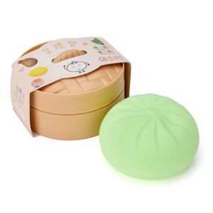 Steamed Stuff Bun Siopao Anti-stress Ball Fidget Toy with Case