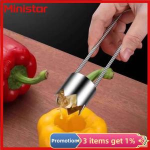 Ministar Stainless Steel Fruit Core Remover Apple Pear Bell Peppers Pitter Extractor Tool Versatile Vegetable Core Puller Kitchen Gadgets