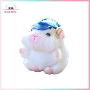 Skinye ✨Ready Stock✨ Kawayi Cute Cartoon Hamster Plush Toy Keychain Cute Stuffed Animal Doll Keyring Car Key Holder Bag Pendant Backpack Hanging Decoration Gifts