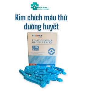Kim chích tiểu đường loại tròn dùng cho các loại bút lấy máu máy đo đường huyết kim chích máu đầu ngón tay Greetmed 100 cây/1 hộp