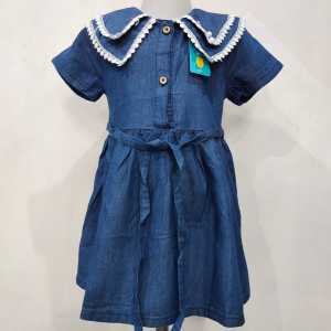 Dress denim anak perempuan impor premium