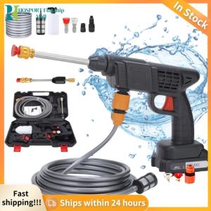 【HFM】 26Bar 21V Cordless Car Washer Rechargeable Portable Cleaning Machine Foam Spray Machine for Auto Home Garden Cleaning