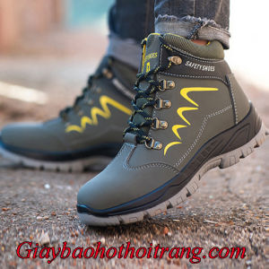 Giày bảo hộ lao động nam nữ cao cổ safety shoes TC10. kiểu dáng thể thao chống đinh chống va đập chống nước