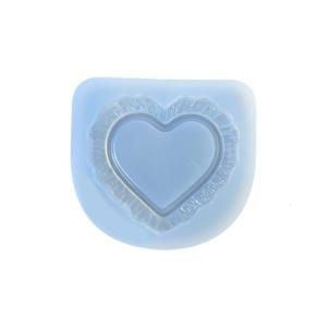 Love Heart Design Reusable Silicone Pendant Mold Effortless Demold Process For Artistic Resin Accessory Creation