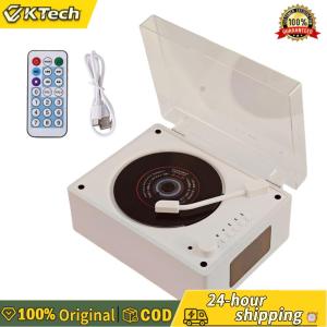 【Free Shipping】 Portable CD Player with Bluetooth 5.0 and Rechargeable Battery Support for Home and Car Use Black