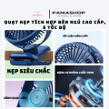 Quạt Tích Điện Mini PamaBaby 10000mAh Kẹp Xe Đẩy Để Bàn, Pin Chuẩn không báo ảo. 