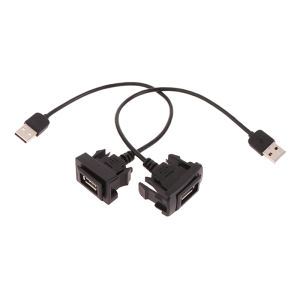 438178 ZXC Car Dashboard Flush Mount USB Panel Extension Cable Adapter Socket For Vigo RAV4 Toyota Vios Levin