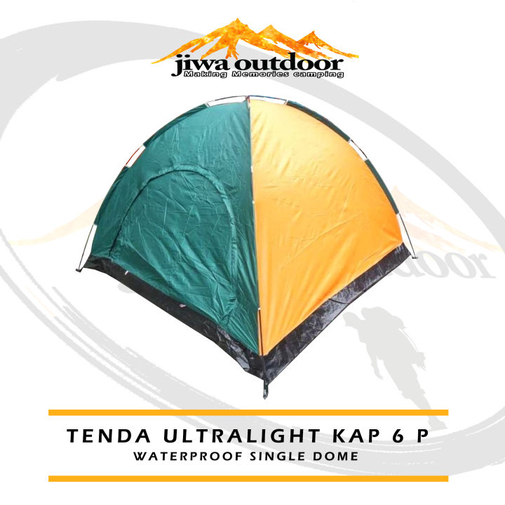 Tenda Camping 4 5 Person Tenda 6 7 Orang Kemping Outdoor Tenda Alas Terpal Lazada Indonesia