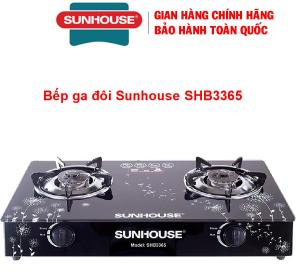 Bếp ga đôi Sunhouse SHB3365 Chính hãng 100% trưng bày mới 99% - tiết kiệm gas - đầu đốt bàng đồng có độ bền cao - bảo hành 12 tháng