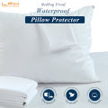 Waterproof Pillow Protector 2 Packs Hotel Home Bed Pillowcase 50x70cm Washable Bolster Protector. 