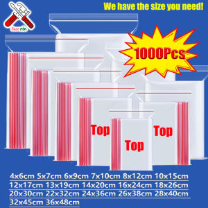 100-1000Pcs Reclosable Transparent Bags Small Zip Lock Plastic Bags Vacuum Storage Bag Clear Bag Ziplock Food Storage Zip Bags2026