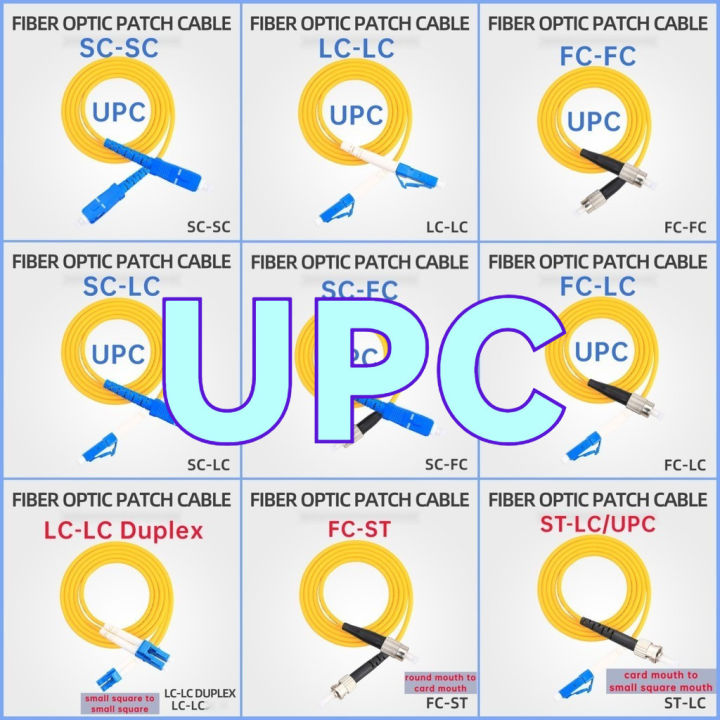 1M/2M/3M/5M SC-SC/FC-FC/SC-FC/SC-LC/LC-LC/FC-LC UPC Simplex single-mode ...