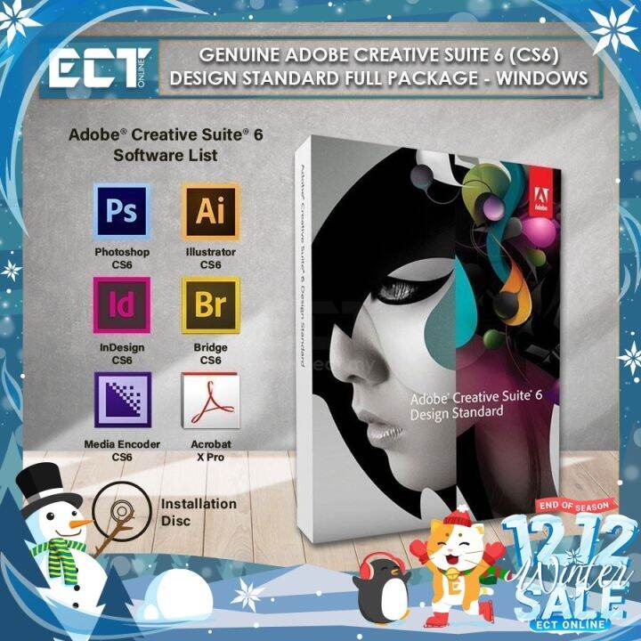 A-04002○Adobe Creative Suite 6 Design Standard Windows 日本語版 譲渡(CS6  Illustrator Photoshop InDesign Acrobat X) グラフィックス、映像、音楽