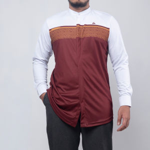 KHOIRUMMAH Kemeja Koko Full Print Jersey - Kemko Lengan Panjang - Quds