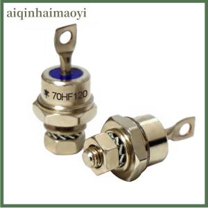 aiqinhaimaoyi 70HF120 Spiral Rectifier Diode 1200V 70A 70HFR120 Blocking Diode Chassis Stud Mounting Replacement for Battery