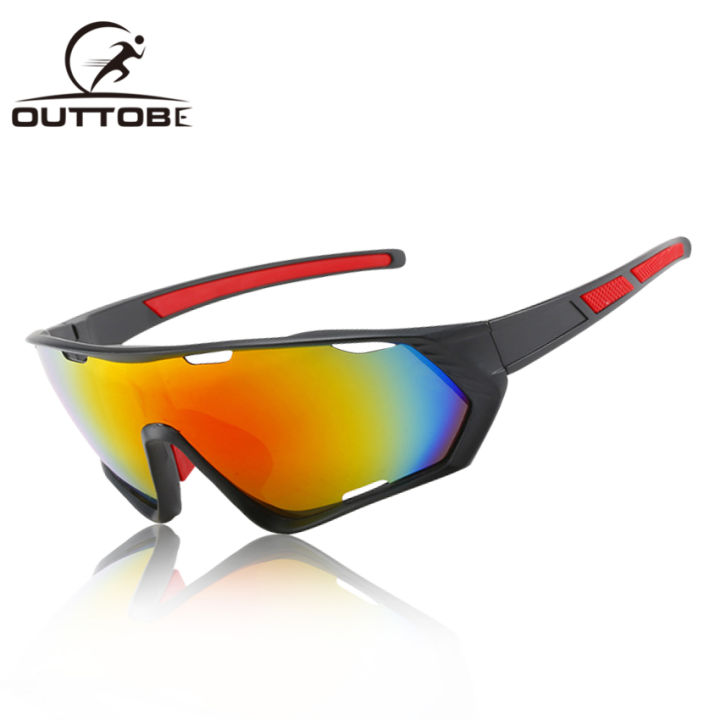 Outtobe Men Polarized Sports Sunglasses HD Polarized Cycling Sunglasses  Unbreakable Large Frame Classical Fashion Glasses UV400 Sunglasses Outdoor  Activities Driving Fishing Racing Eyewear Temples Non-slip Sun Glasses for  Men Women
