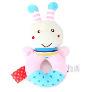 [2pcs/set] Gbee Organic Cotton Rattle Toy Newborn Baby Infant Soothing Toy