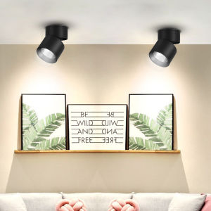 CANMEIJIA Foldable LED Downlights Ceiling Lights 3Colors Spotlight 7/10/15W Surface Mounted Spots Light Adjustable Led Lamp for Living Room Bedroom Kitchen